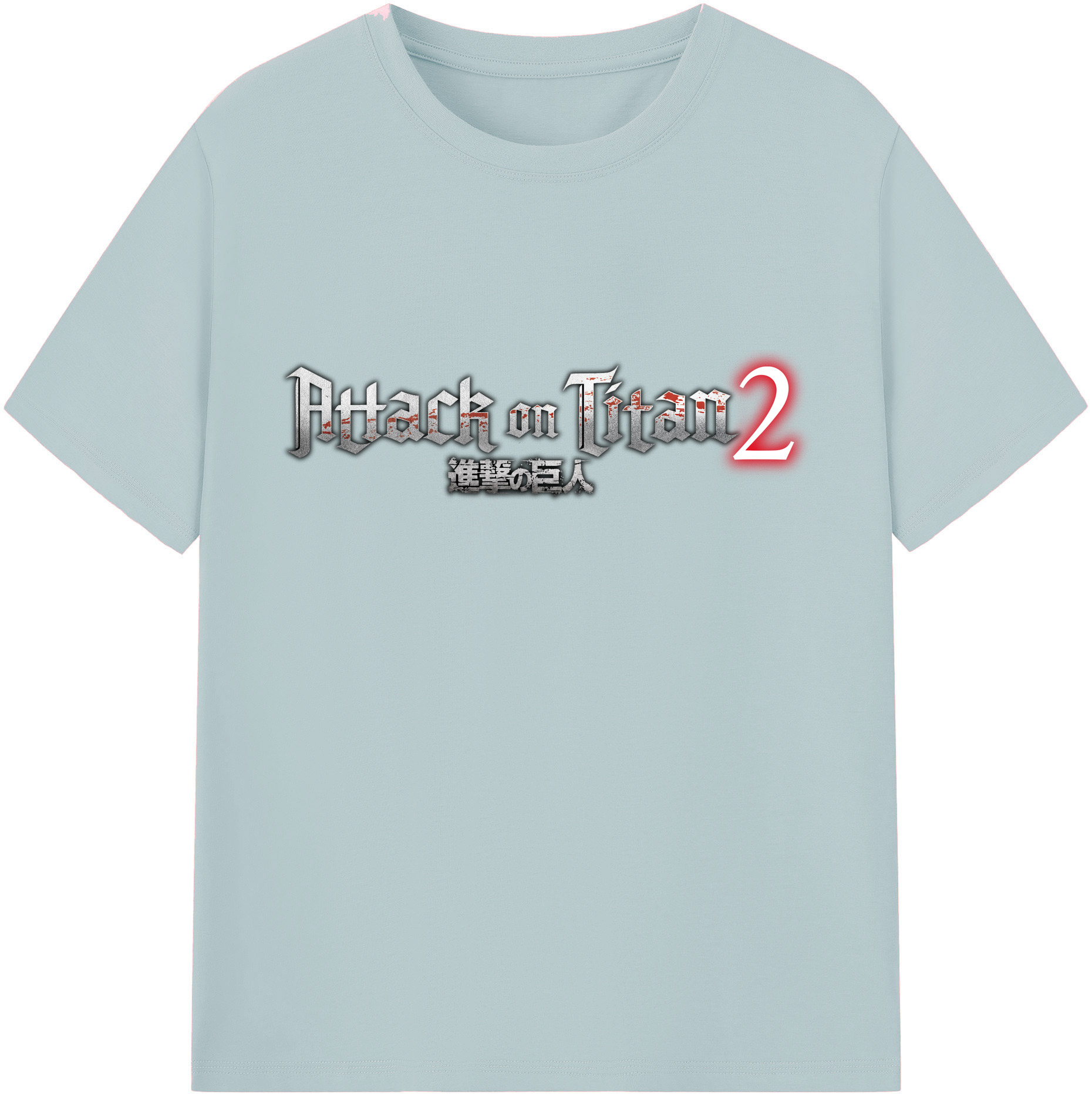 （画像用） 進撃の巨人 Attack on Titan 綿100％半袖Tシャツ（フロントプリント）